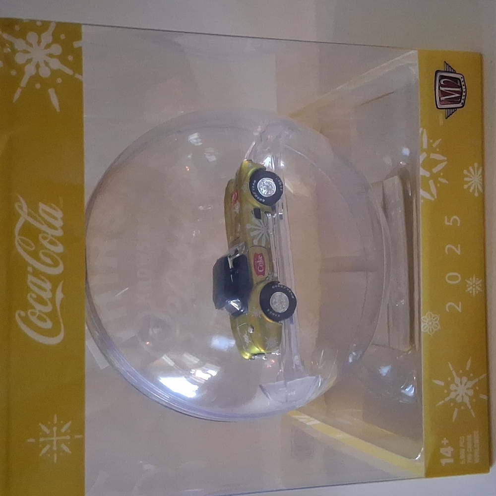 M2 Machines 2025 Coca-Cola Christmas Ornament 1965 FORD SHELBY 427 COBRA - NIB